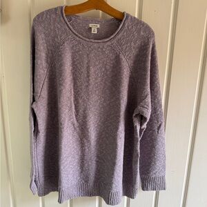 L.L. Bean Women's Heathered Purple Sweater